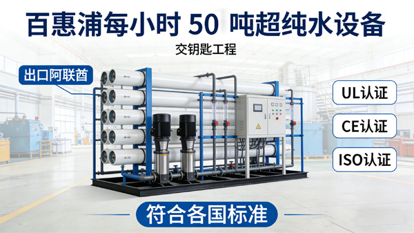 百惠浦超純水設備出口阿聯(lián)酋